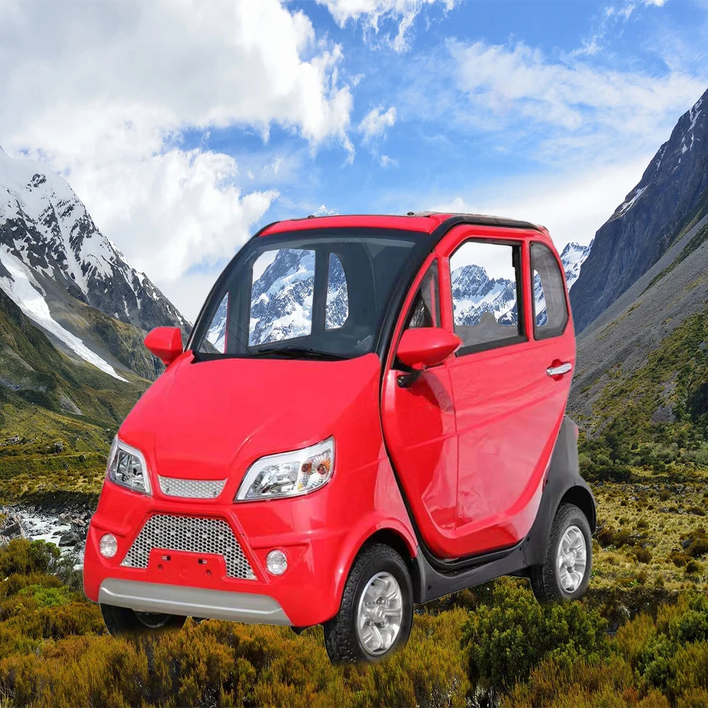 4 Wheel Enclosed Electric Scooter Car Without Driving Licence / Right Hand Drive Ecar Mini 25 Km