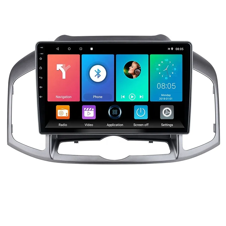 2011-2017 XMZWD Autoradio 10.2 Pouces Android 8.1 Radio Navigateur GPS pour Chevrolet Captiva Multifonction GPS Sat Nav Truck Écran Tactile Capacitif SWC BT WiFi Haute Résolution 