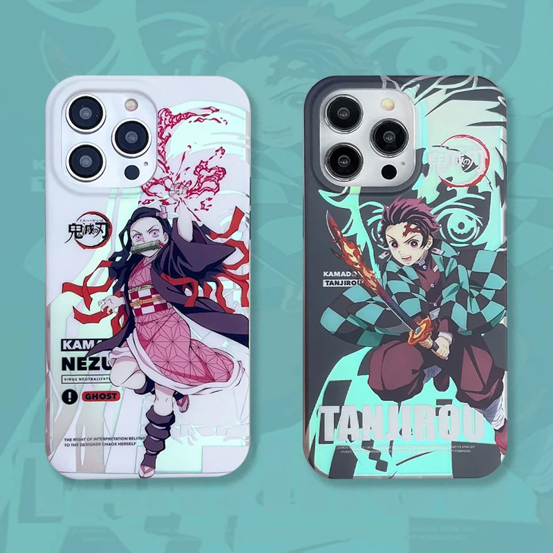 New Double Sides Film Metal Button Blue Light Anime Demon Slayer Cartoon Phone Case for IPhone 17 Pro Max 16 11 XS Imd Back Case New Double Sides Film Metal Button Blue Light Anime Demon Slayer Cartoon Phone Case for IPhone 17 Pro Max 16 11 XS Imd Back Case