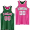 Kelly Green and Pink White