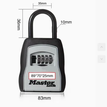 Fast Delivery Wall Mounted Hanging Security Storage Key Box Lock With Cable Code Key Box