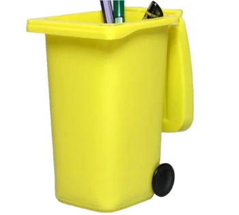 hot sale plastic desktop dust bin trash shape  pen  organizer holder