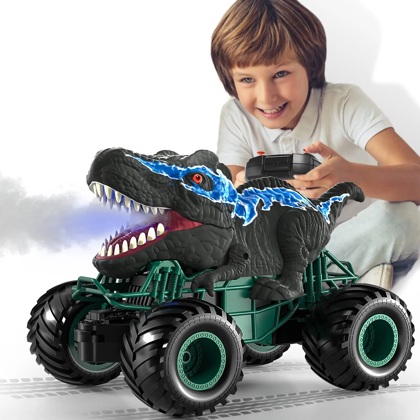 Best Seller RC Dinosaur Truck 2.4G Spray Simulation Dino Remote Control ...