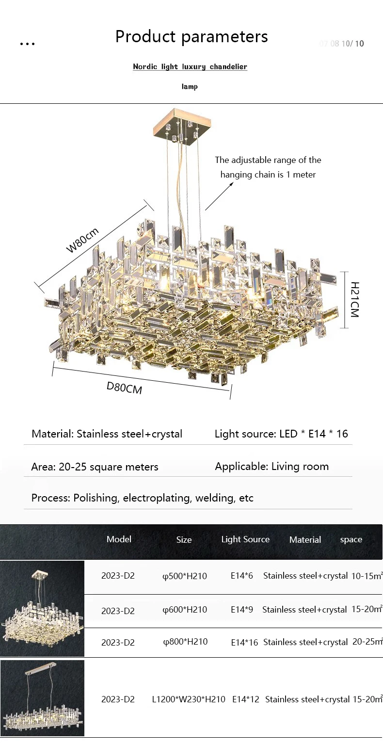 Modern Minimalist Living Room Crystal Chandelier High-end Luxury Hall ... - Luxury Minimalist Apartment Modern Chandelier Lighting