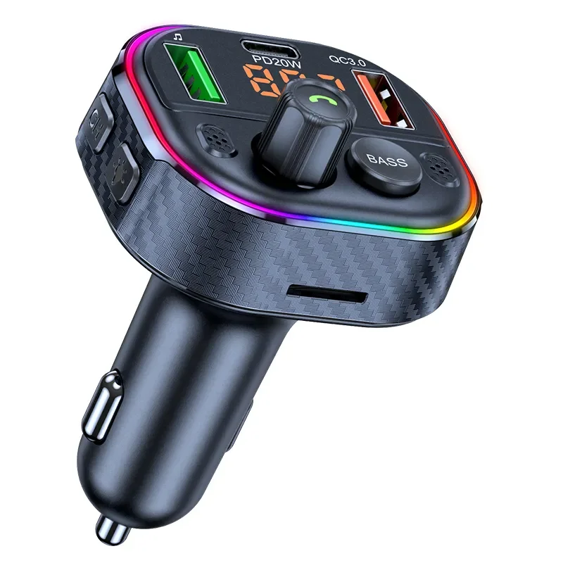 Bluetooth 5.3 FM Transmitter Car Adapter With PD 20W&QC3.0 Fast Charger - View #6