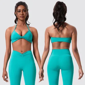 2026 Workout Active Wear High Quality Women Gym 2 Piece Sets Custom Logo Gym Wear Set Women Fitness Custom Yoga Set Wholesale