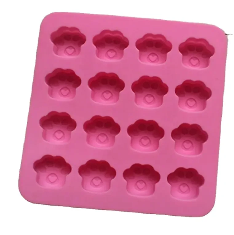 Cat Paw Print Silicone Cookie Cake Candy Chocolate Mold Soap Ice Cube