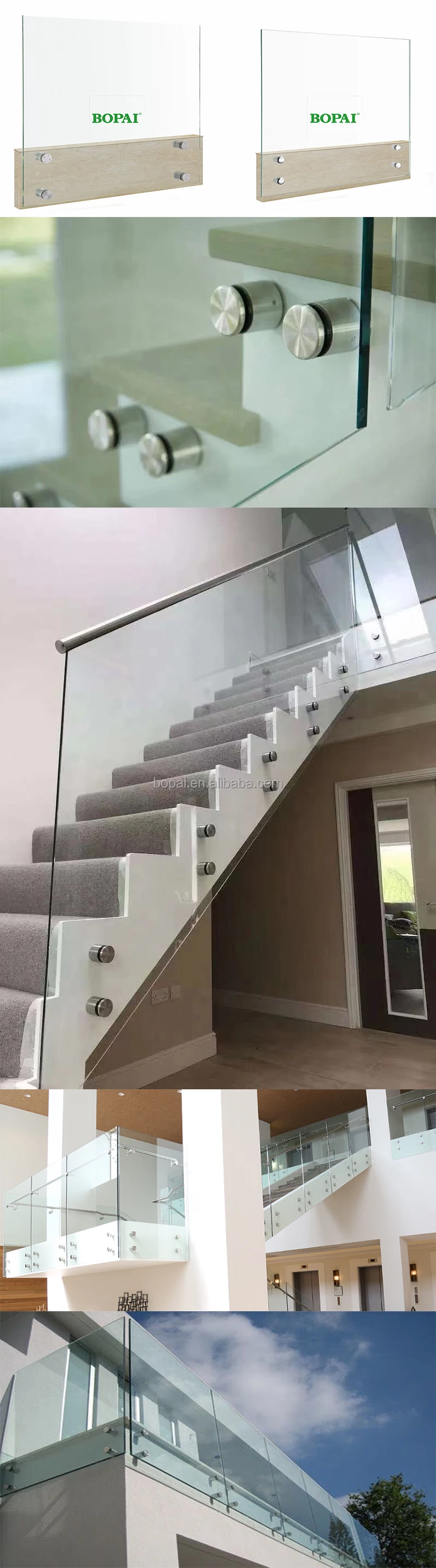Stainless Steel Adjustable Glass Balustrade Standoff For Glass Buy