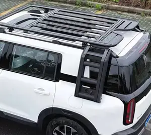 For BJ30 Side Climbing Vehicle with Aluminum Alloy Folding Car Side Ladder on the Roof Modified for Roof Climbing Ladder