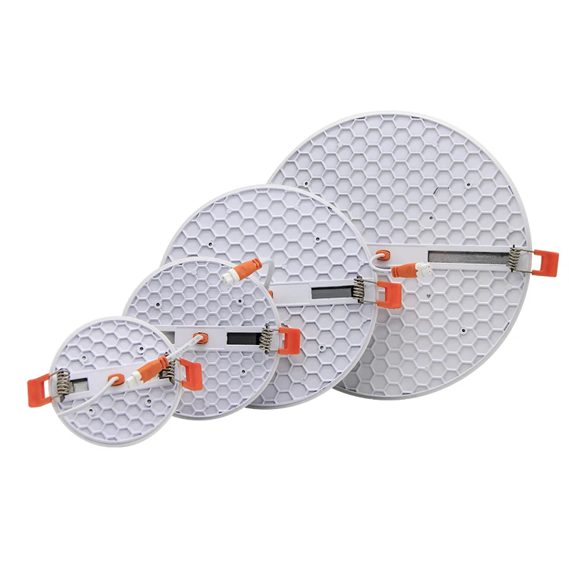 Led Frameless Panel Light Beehive Shape 10W 18W 24W 36W Round Adjustable High Lumen Led Panel Light Ceiling Light