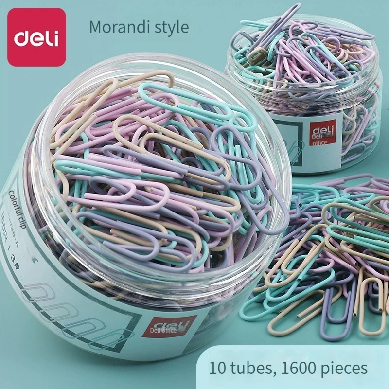 Deli 0038A Paper Clip Paper Clip Large Walking Clip Metal Document Bookmark Office Supplies High Quality