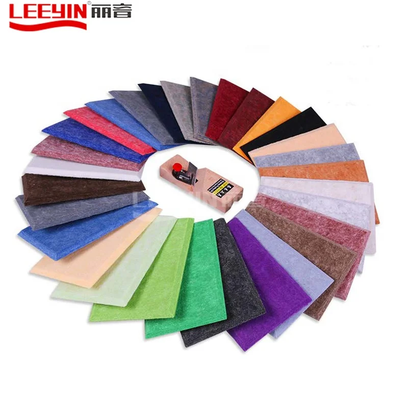 Eco-friendly Sound Absorbing Polyester Fiber Panel PET Acoustic Wall for Cinema Hotel Auditorium