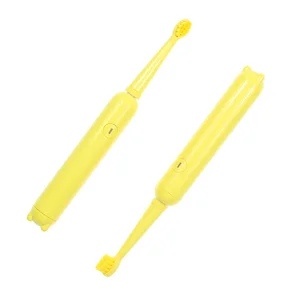 IPX7 Rechargeable Electric Toothbrush Children Kids Novel High Quality Cute Yellow Color Intelligent Brash
