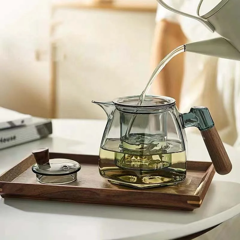 650 Ml Borosil Glass Tea Kettle 650ml Hand Blown Glass Teapot With