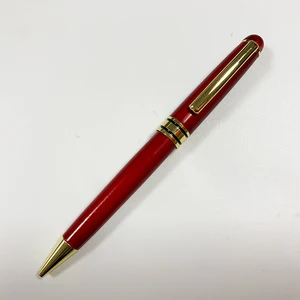 High Quality Promotion Luxury Red Wood Ball Pen with Custom Logo Office Supplies Twist Wood Ballpoint Pen for Christmas Gift