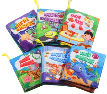 Wholesale Children Learning Toys Baby Soft Cloth Books Early Education Books For Toddlers And Infants Nontoxic Fabric book