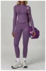 Giacca viola reggiseno legging set 3 pezzi