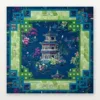 Blue Pavilion Mahjong Mat
