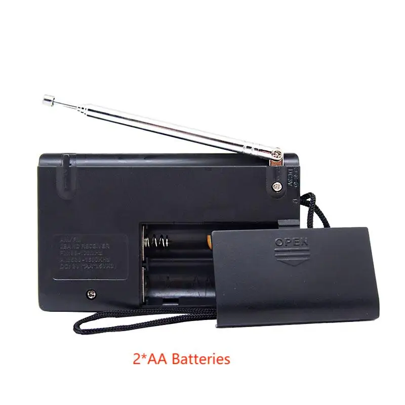 Mini Portable Radio with DSP Chip FM AM On-the-Go Listening S/N 50dB
