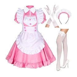 pink maid dress amazon Amazon.com: Wannsee Japanese Anime 6Pcs Lolita French Maid Apron Fancy Dress Cosplay Costume Gloves Headwear Socks set(Pink L) : Clothing, Shoes & Jewelry