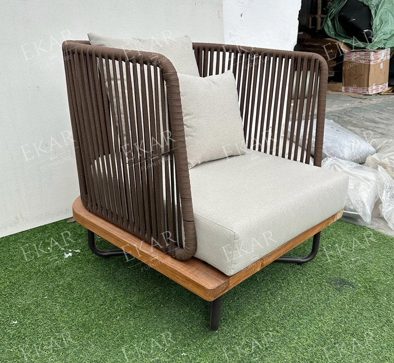 New durable waterproof rattan woven outdoor sofa supplier