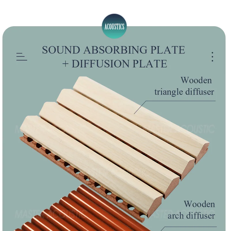 MASTER ACOUSTIC Sound-Absorbing Arc Diffuser Panels