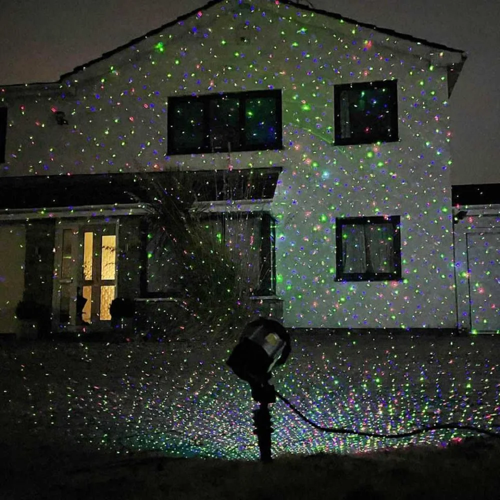 Classic X-33P-B RGB Motion Firefly Laser Christmas Projector Lights Outdoor, image size:1000x1000
