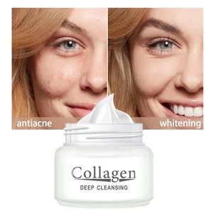 Snail Collagen Moisturizing Cream Long-Lasting Facial Lotion for Skin Repair Pore Refining Brightening Glycerin-based Face Cream