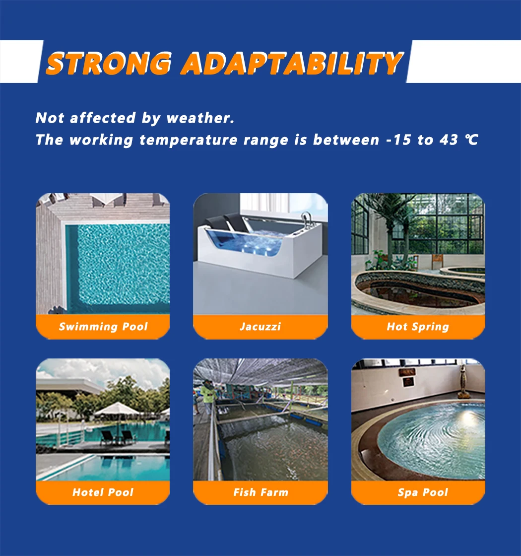 Mitsubishi Compressor Full Dc Inverter R32 Swimming Pool Heat Pump ...