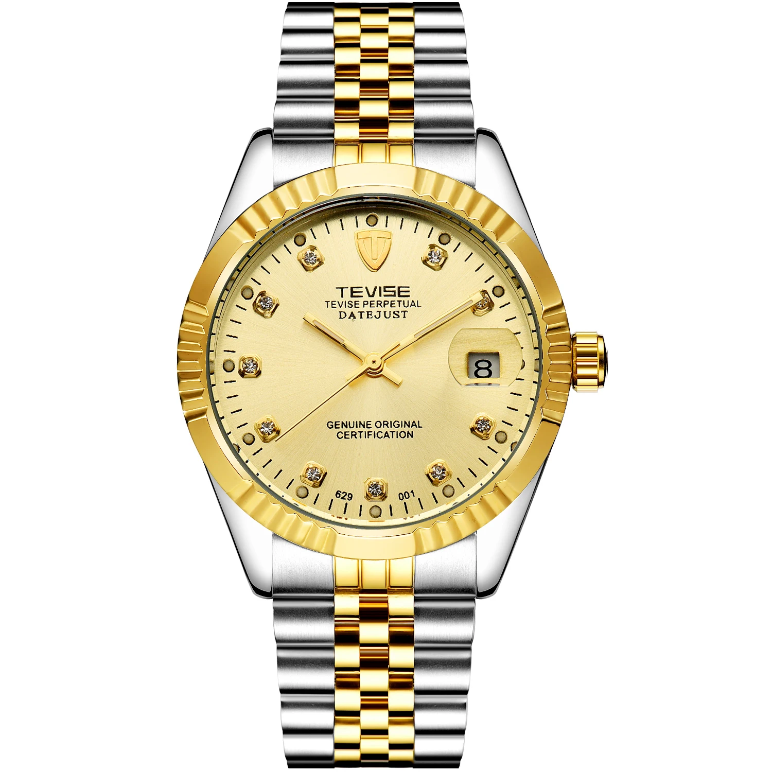 TEVISE OEM ODM Automatic Watch Date Customized Watches Classic Mechanical Watches for Men