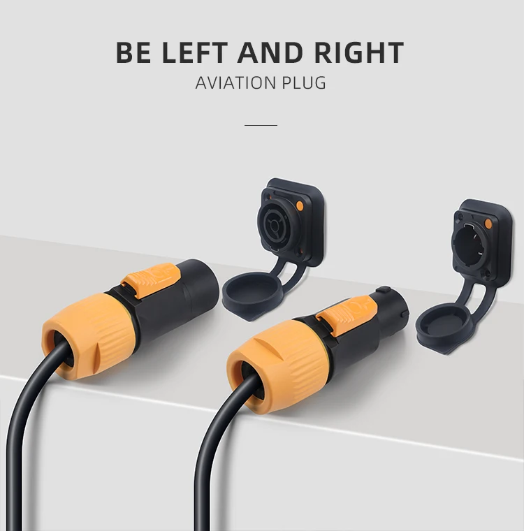 Description Picture 3 of itemLED Display 3 Core Power Male Plug Female Socket IP67 Waterproof Outdoor Industrial Aviation Circular Connector SAC3MX YF-24