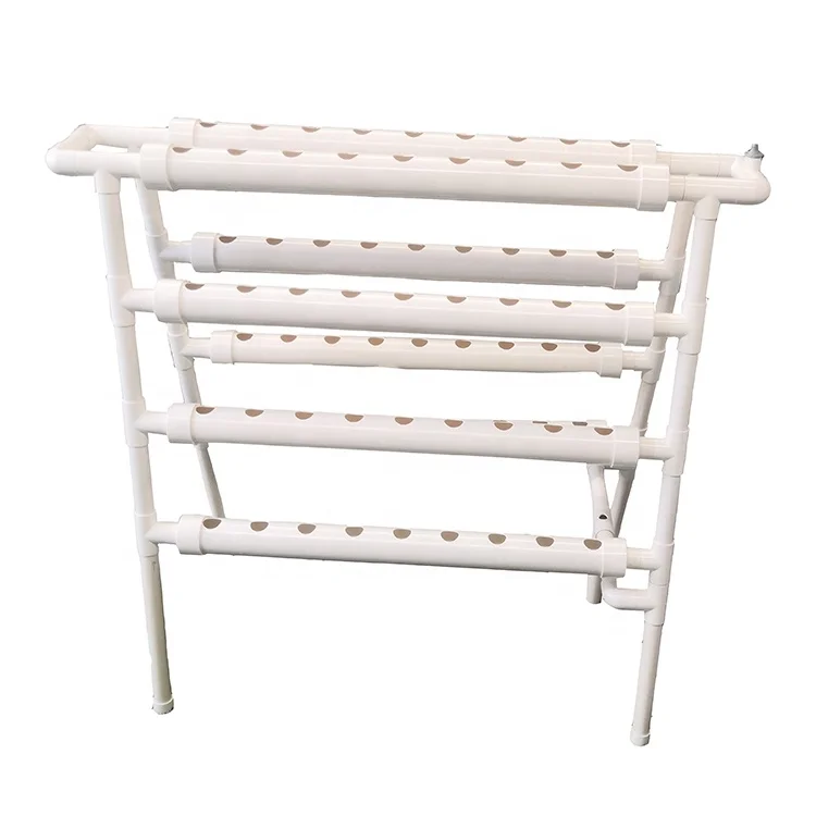 NFT Small PVC Hydroponic System for Home Garden 72 Holes Used Hydroponic Equipment for Sale