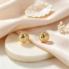 Pendientes chapados en oro de 18 quilates 1