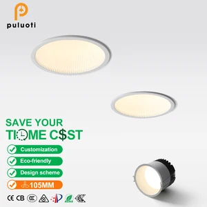 Modern-style Narrow-edge Aluminum LED Downlight Recessed with 15W3000K Full-spectrum Light Source, Ideal for Commercial Lighting