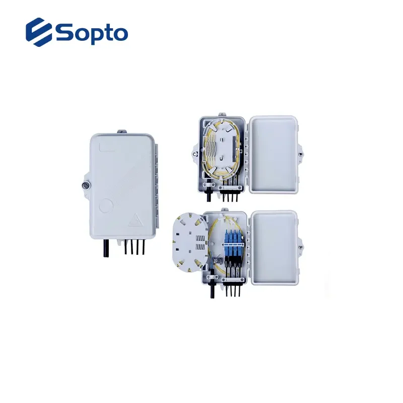 Sopto Factory Fiber Splitter Distribution Box 2 4 6 Cores for Outdoor ...