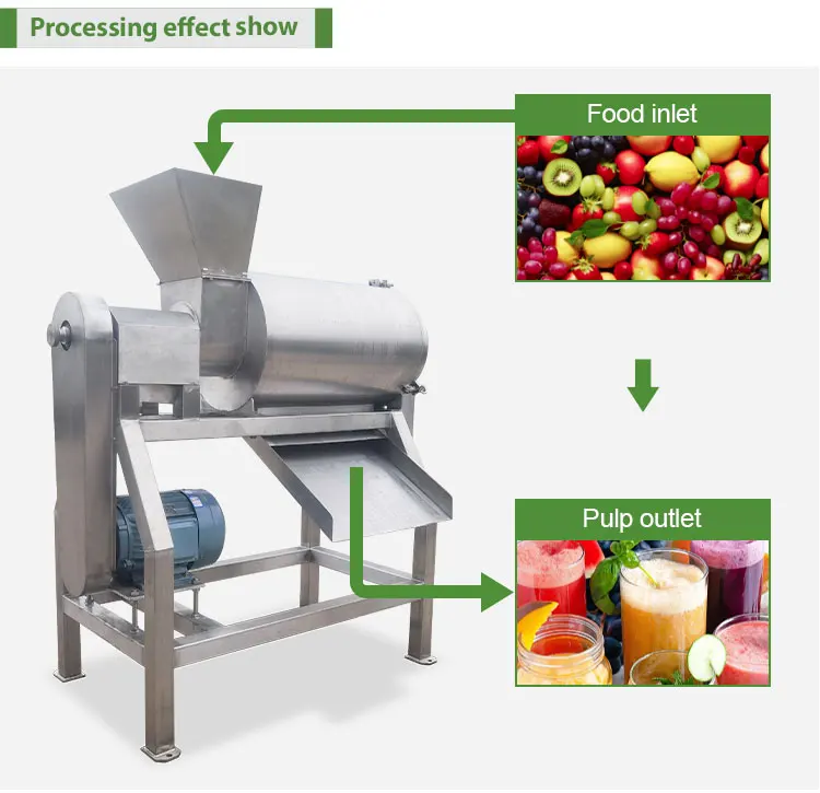 Beater Fruit Stainless Steel Pumpkin Coconut Pulp Machine Puree Extraction Mango pitting and Seed Separating