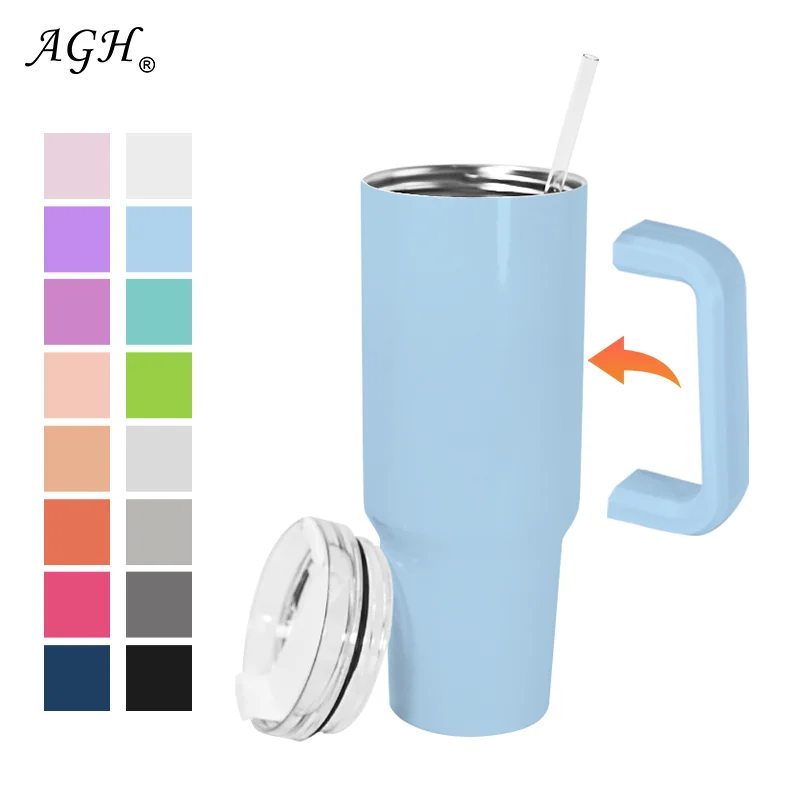 Agh 40 Oz Adventure Quencher 40oz Powder Coated Double Wall Stainless ...