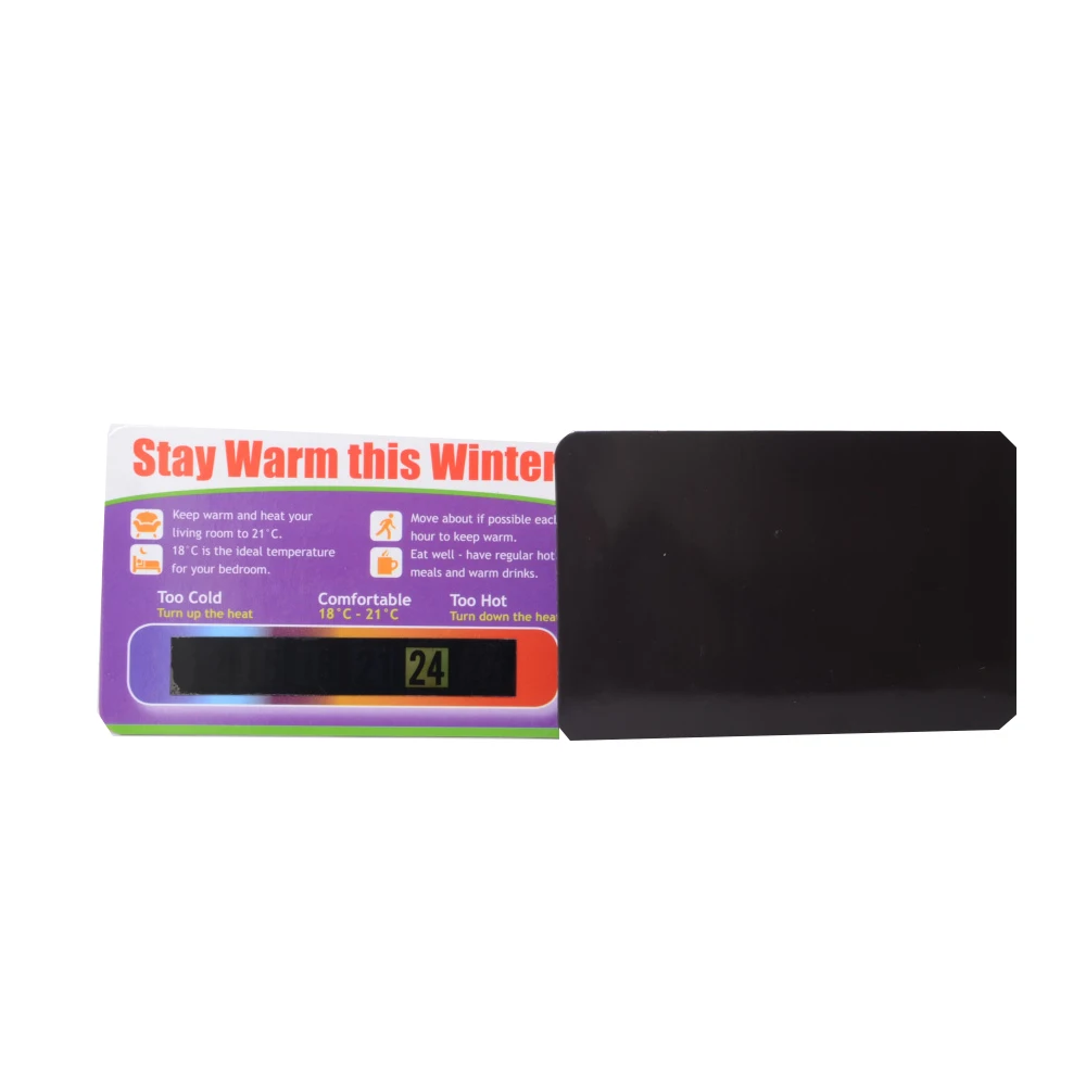 Soft Magnet Refrigerator Card Room Liquid Crystal Thermometer
