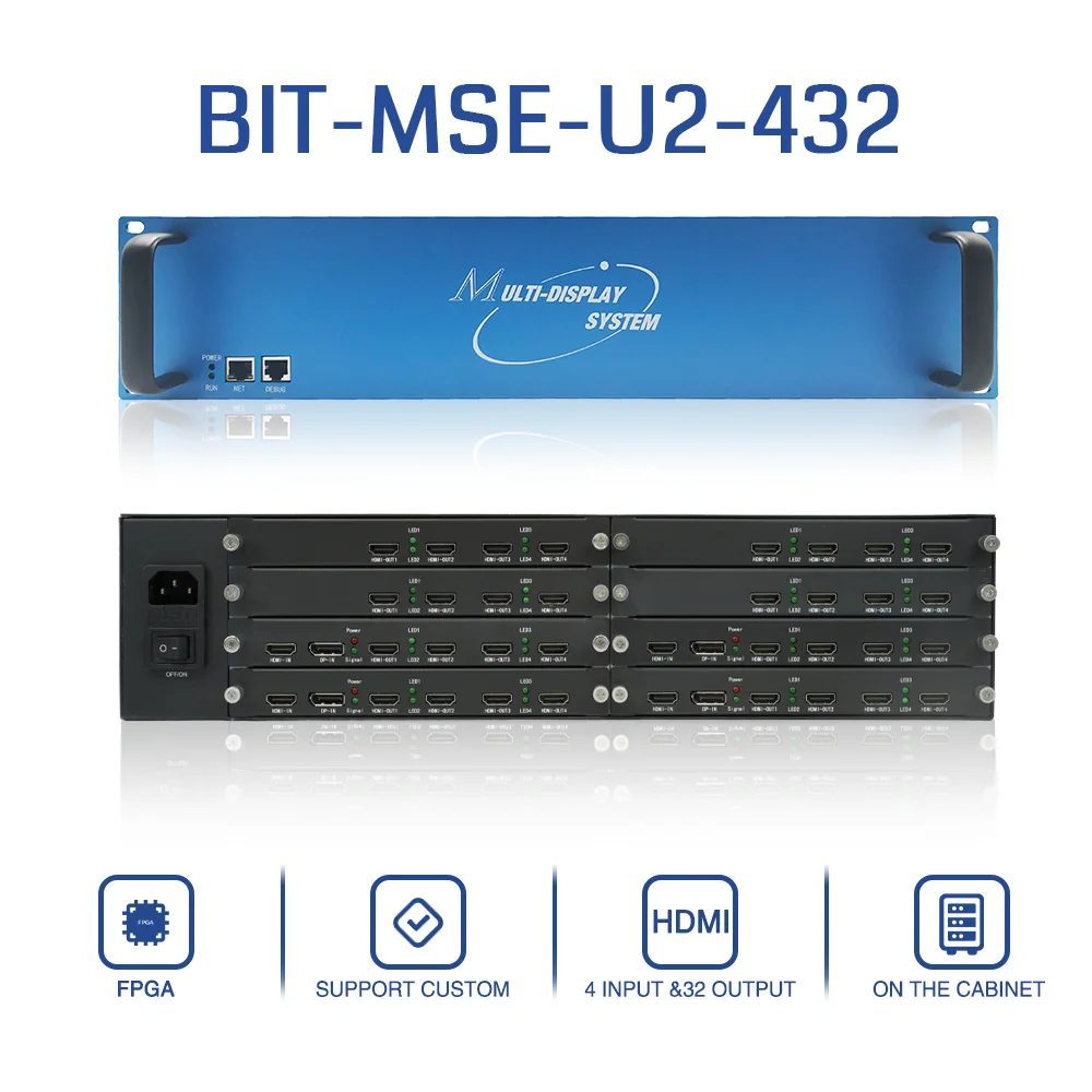 Customizable 4 Input 32 Output LED Video Processor 8K 4x8 7x4 3x5 11x2 Professional Audio Video & Lighting