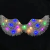 Large glow-in-the-dark fabric wings-pink