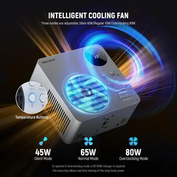 NEEWER HB80C 80W Mini RGB COB Continuous LED Video Light with Built-in 72Wh Battery & 100W PD Fast Charging detail image