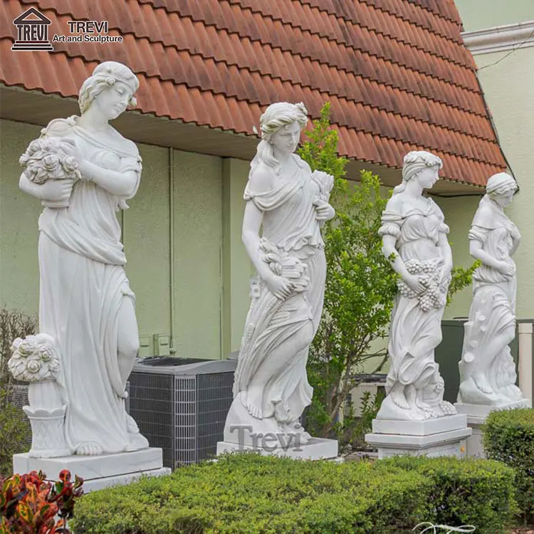 Hand Carved Life Size Marble Statues - Four Season Statue