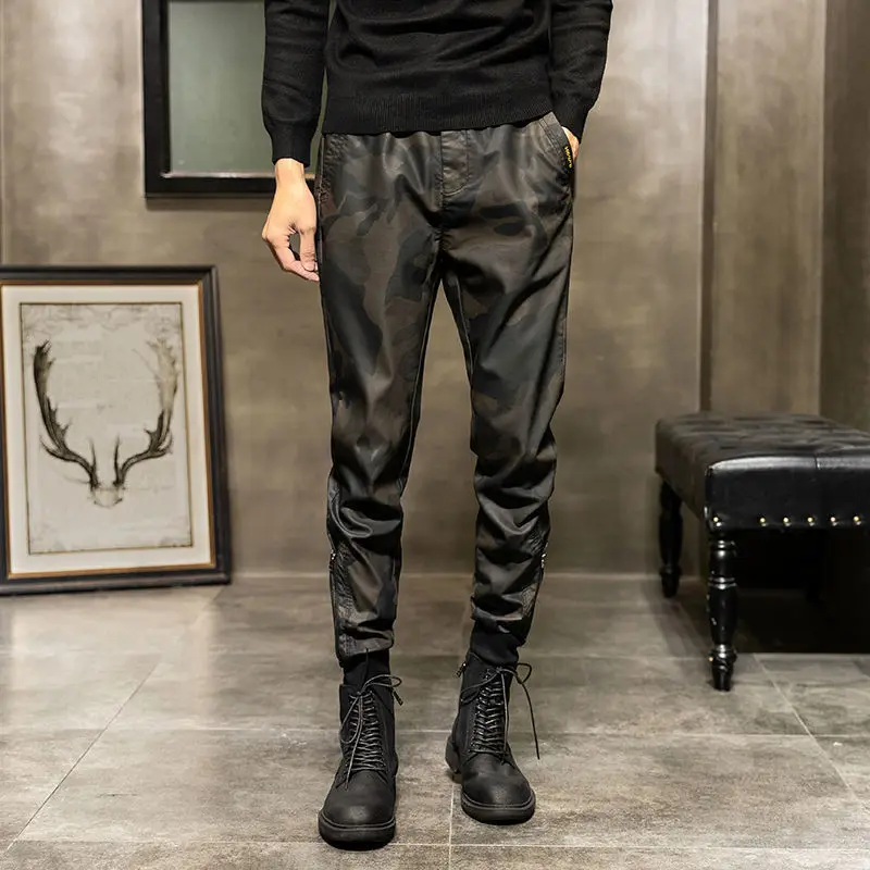 Pantalones Coreanos De Camuflaje Para Hombre,Pantalones Cargo De Cuero  Grueso De Cintura Alta,Nuevo Estilo,2021 - Buy Nuevo Estilo,Pantalones,De  Cuero De Camuflaje Pantalones Para Los Hombres Product on Alibaba.com