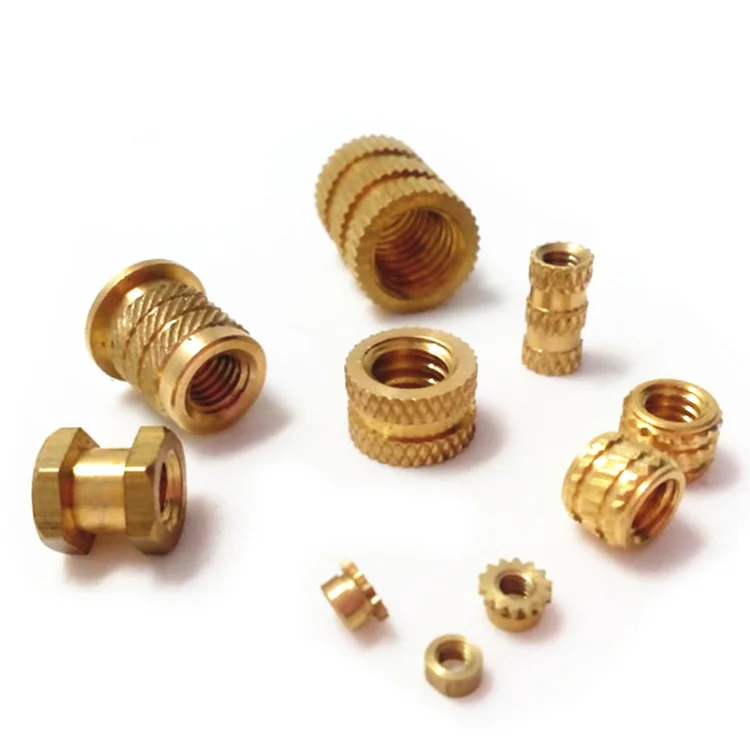 Direct Factory Price M3 M4 M5 M6 M8 M2 Aluminium Revert Nyloc Plastic Copper Brass Hex Round Thread Knurl Screw Insert Nut