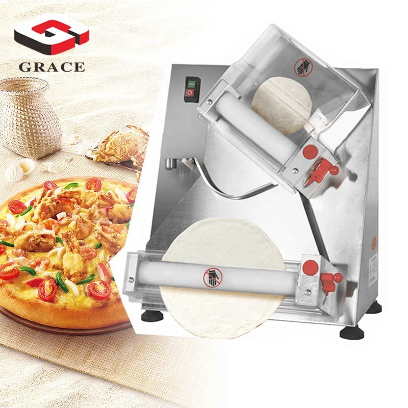 GRACE Automatic Electric Countertop Dough Roller New Pizza Dough Sheeter for Home Use for Bakery & Bread Production for Flour