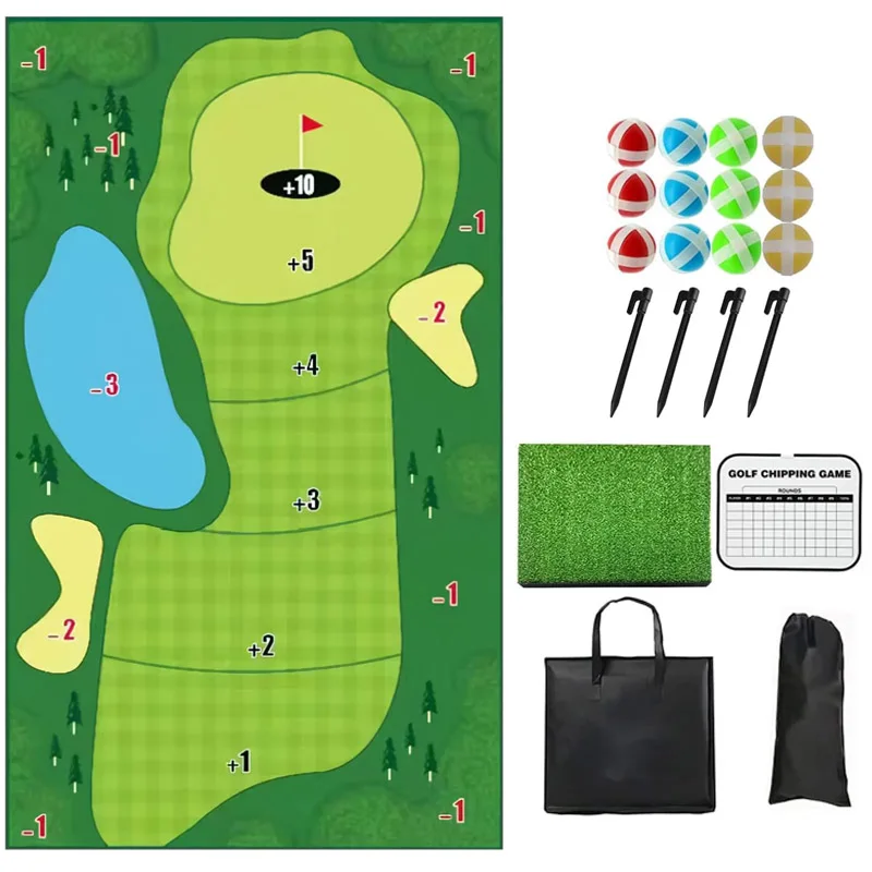 Golf Game Set Stick Chipping Game Backyard Golf Game Hitting Training