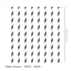 Paille en papier noire-10 pièces