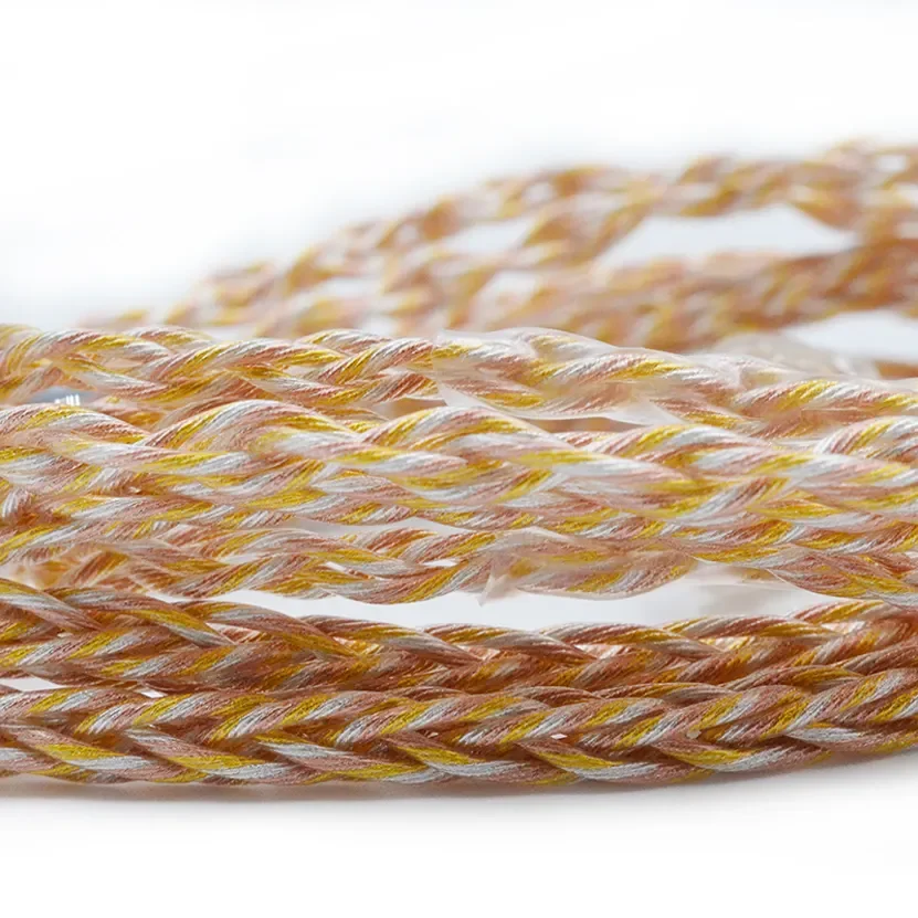 極上金巻アクセサリー116g 東Y7-0829⭐︎2F KZ 8 Core 784-Core Gold Silver and Copper Mixed Update Cable 90-7