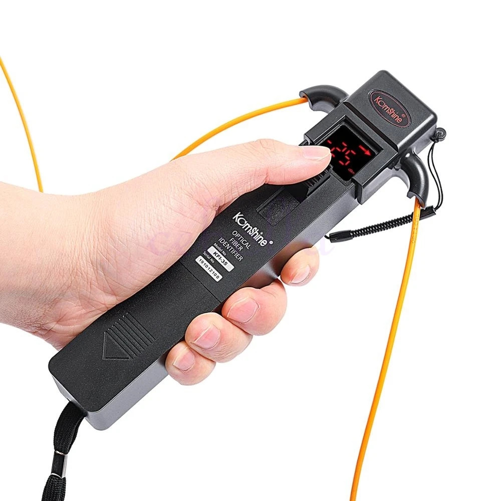 Metal Material Komshine KFI-35 Fiber Optic Identifier Break Checker Get Fast 800-1700nm with 4 Adapters Jonard Tools Live Metal Material Optical Fiber Identifier OFI
