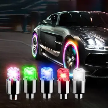 White Wheel Lights LED Tire Valves Light Neon Light Waterproof LED Tire Lamp for Motor Car Accessories Alibaba
